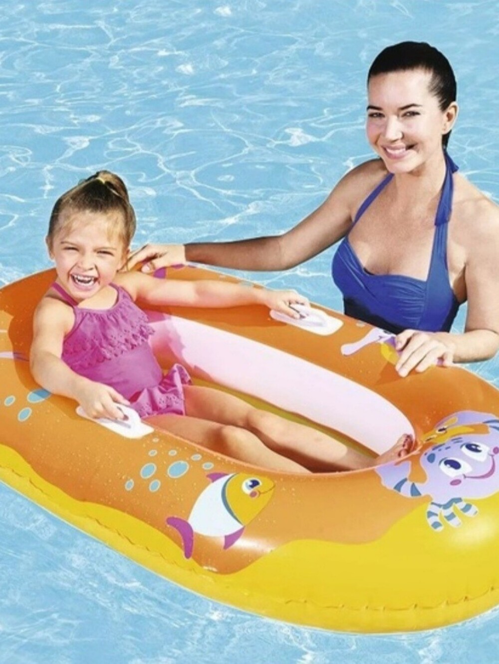 New Swimming Pool Inflatable Boat Float Junior Raft